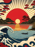 بوستر Japan sunrise - تصميم الطباعة من T33