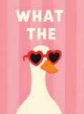بوستر What the duck pink - تصميم الطباعة من T33