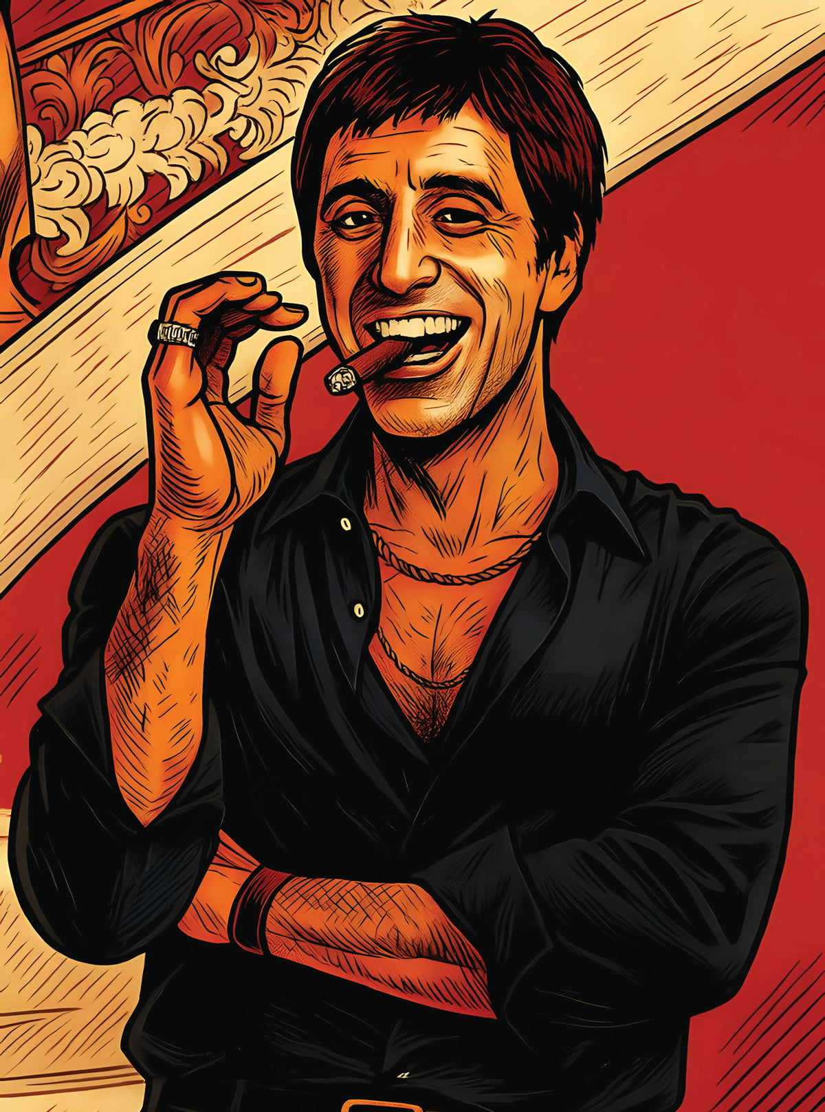 بوستر Scarface 1 - تصميم الطباعة من T33