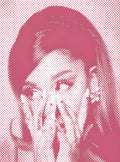 بوستر Ariana Grande pink - تصميم الطباعة من T33
