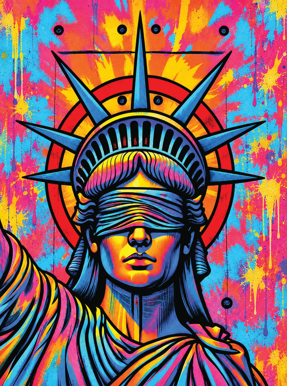 بوستر Blind Statue of Liberty - تصميم الطباعة من T33