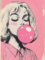 بوستر Bubble gum pink - تصميم الطباعة من T33