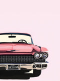 بوستر Pink car - تصميم الطباعة من T33