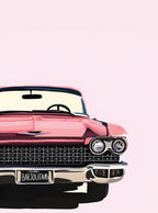 بوستر Pink car - تصميم الطباعة من T33