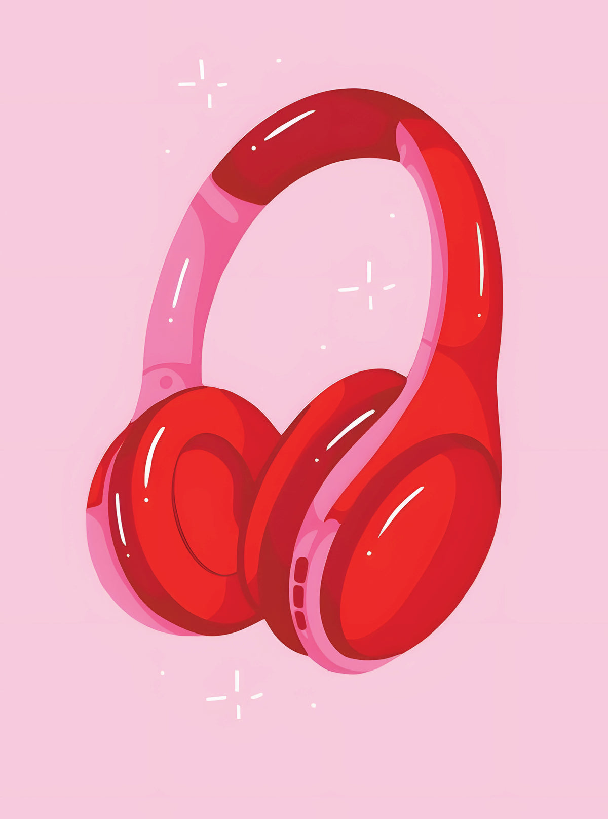 بوستر Pink headphones - تصميم الطباعة من T33
