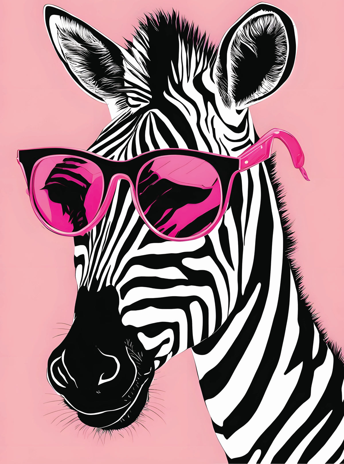 بوستر Zebra pink - تصميم الطباعة من T33