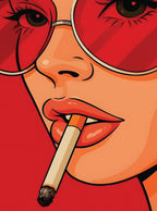 بوستر Smoking beauty - تصميم الطباعة من T33