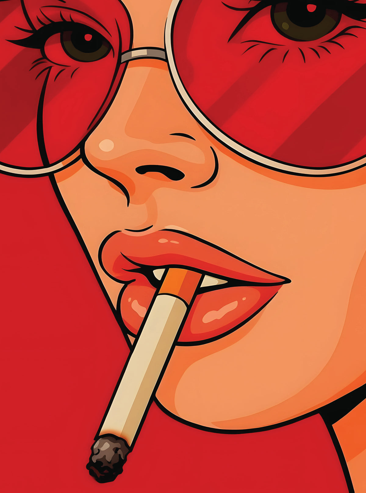بوستر Smoking beauty - تصميم الطباعة من T33