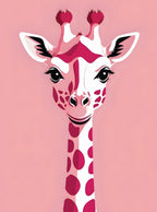 بوستر Giraffe pink - تصميم الطباعة من T33