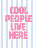 بوستر Cool people live here - تصميم الطباعة من T33