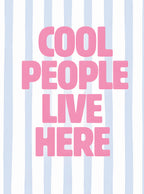 بوستر Cool people live here - تصميم الطباعة من T33