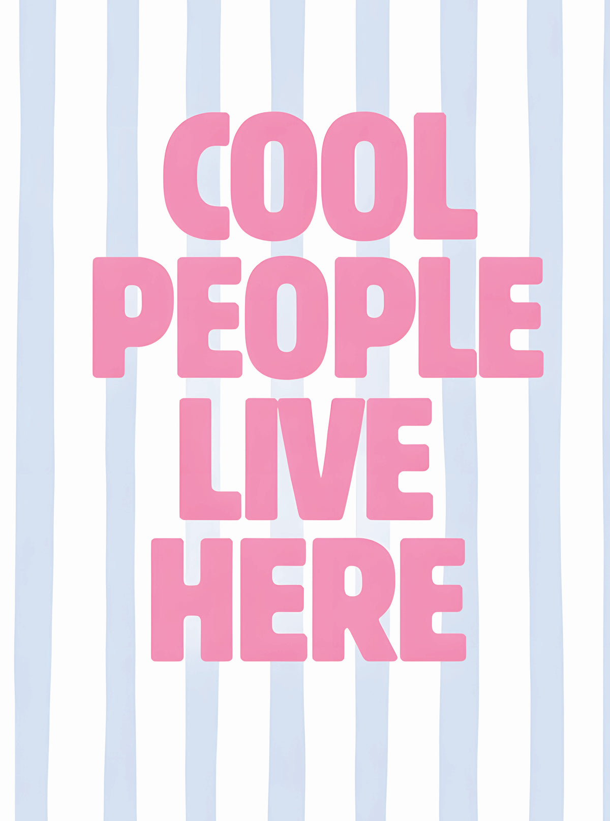 بوستر Cool people live here - تصميم الطباعة من T33