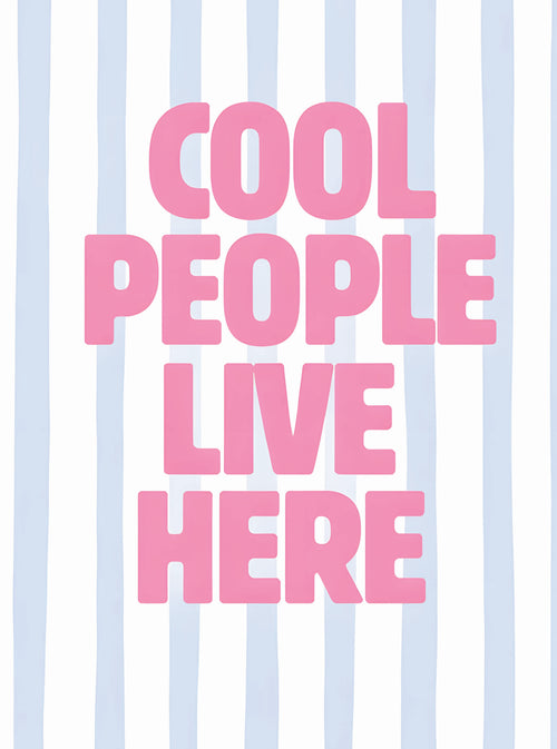 بوستر Cool people live here - تصميم الطباعة من T33