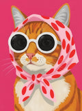 بوستر Retro cat - تصميم الطباعة من T33