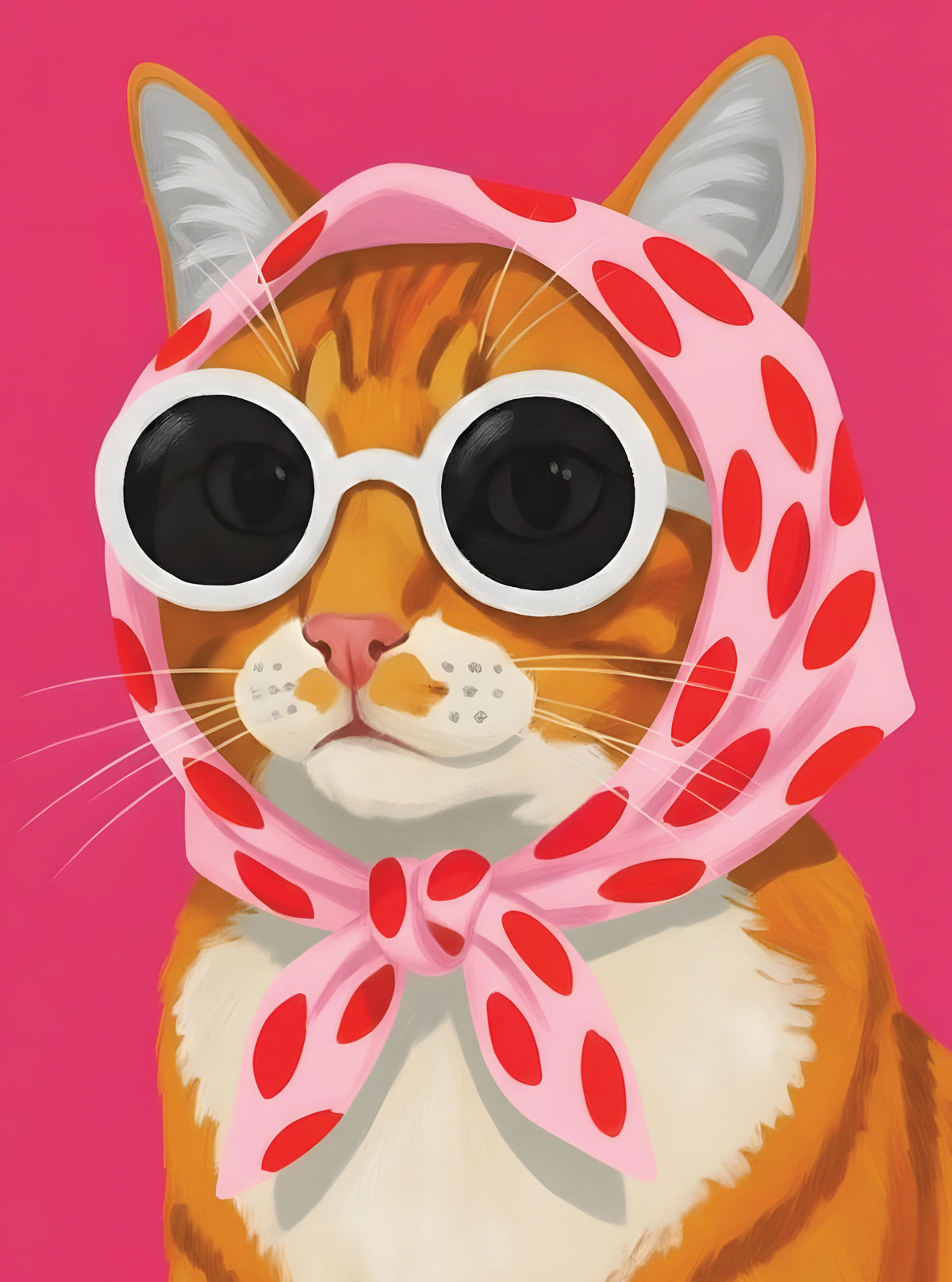 بوستر Retro cat - تصميم الطباعة من T33