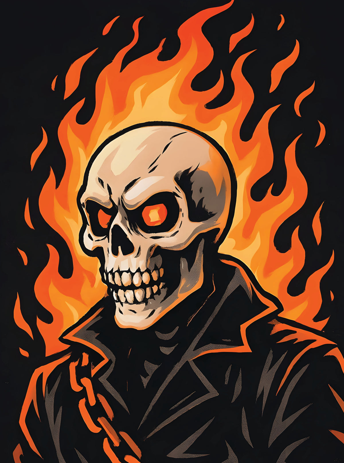 بوستر Ghost rider - تصميم الطباعة من T33