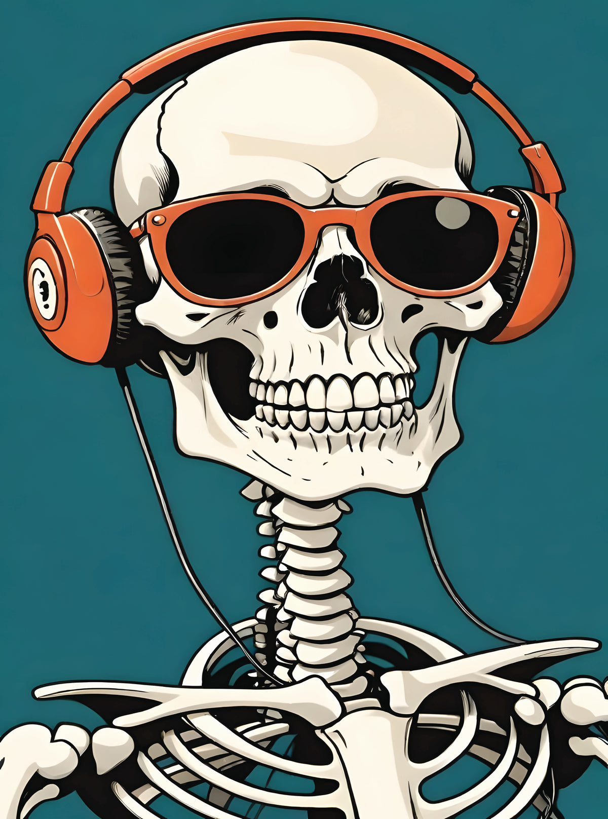 بوستر Cool skeleton - تصميم الطباعة من T33