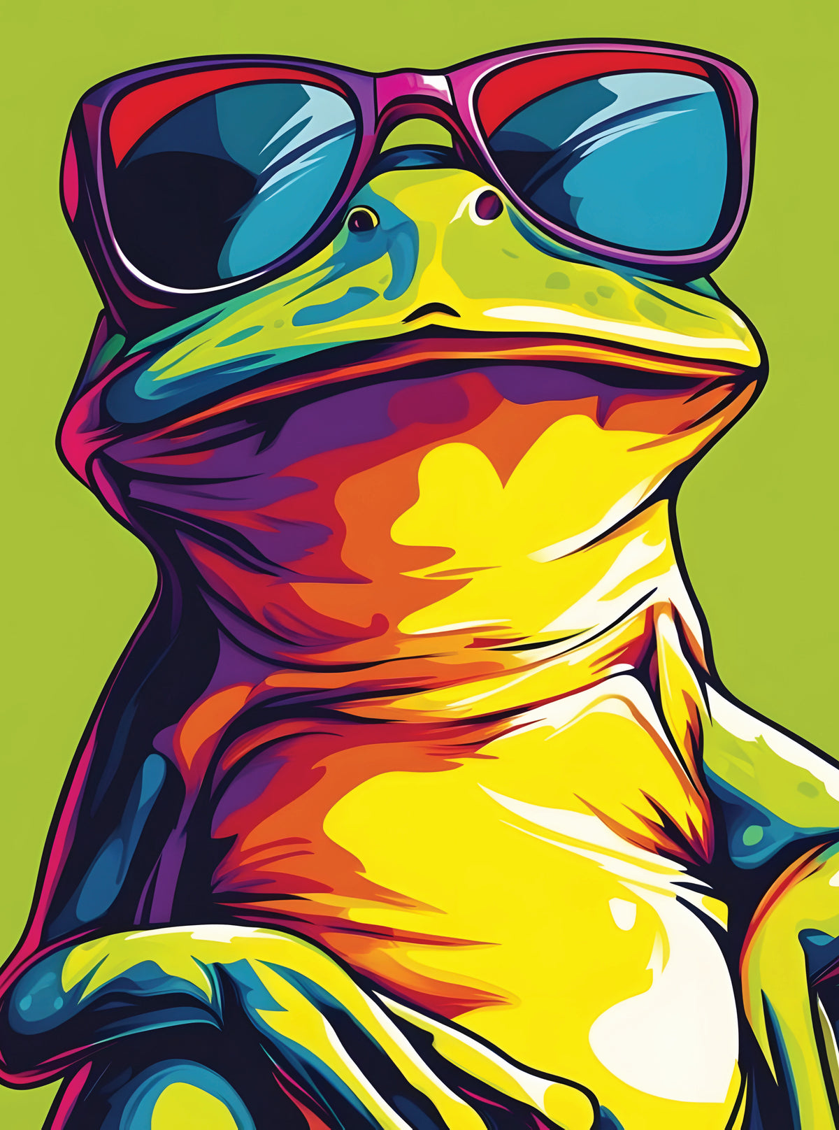 بوستر Cool frog - تصميم الطباعة من T33