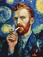 بوستر Van Gogh smoking - تصميم الطباعة من T33