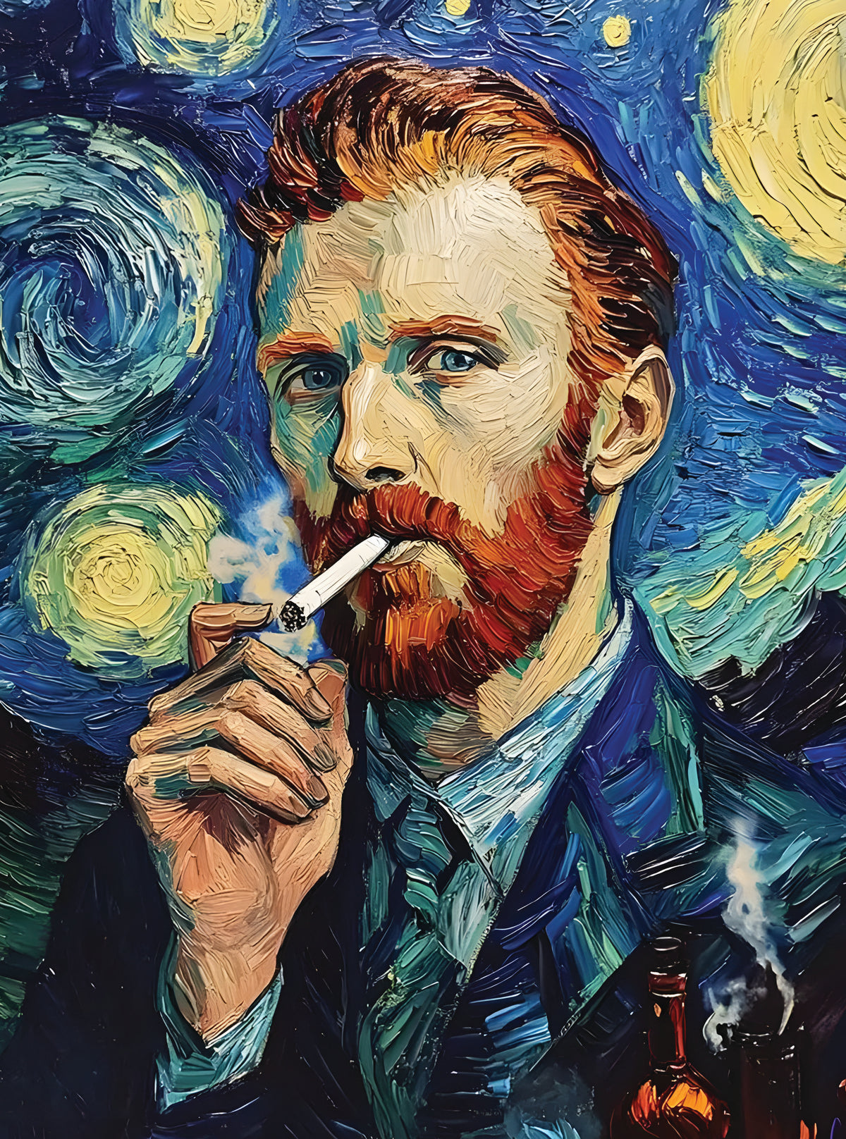 بوستر Van Gogh smoking - تصميم الطباعة من T33