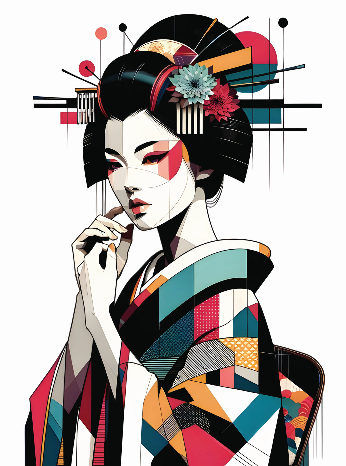 بوستر Geisha 3 - تصميم الطباعة من T33