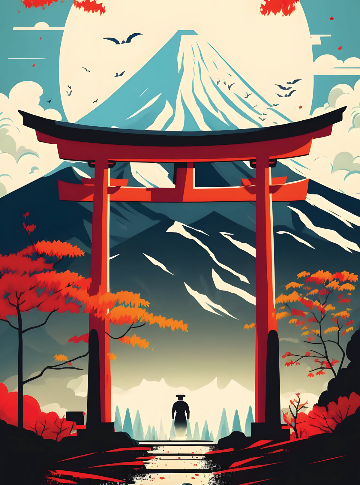 بوستر Japanese Torii gate - تصميم الطباعة من T33