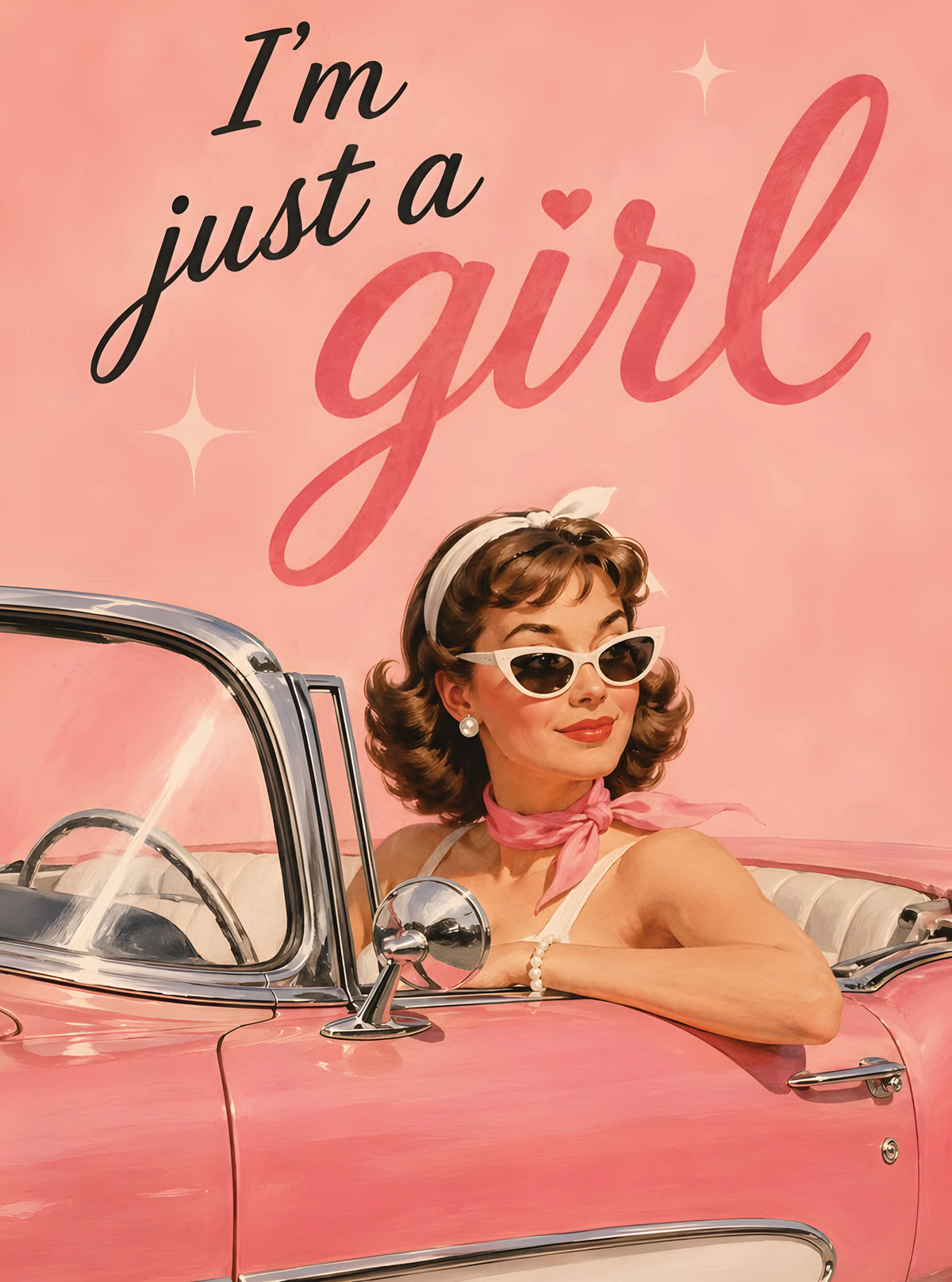بوستر I am just a girl - تصميم الطباعة من T33