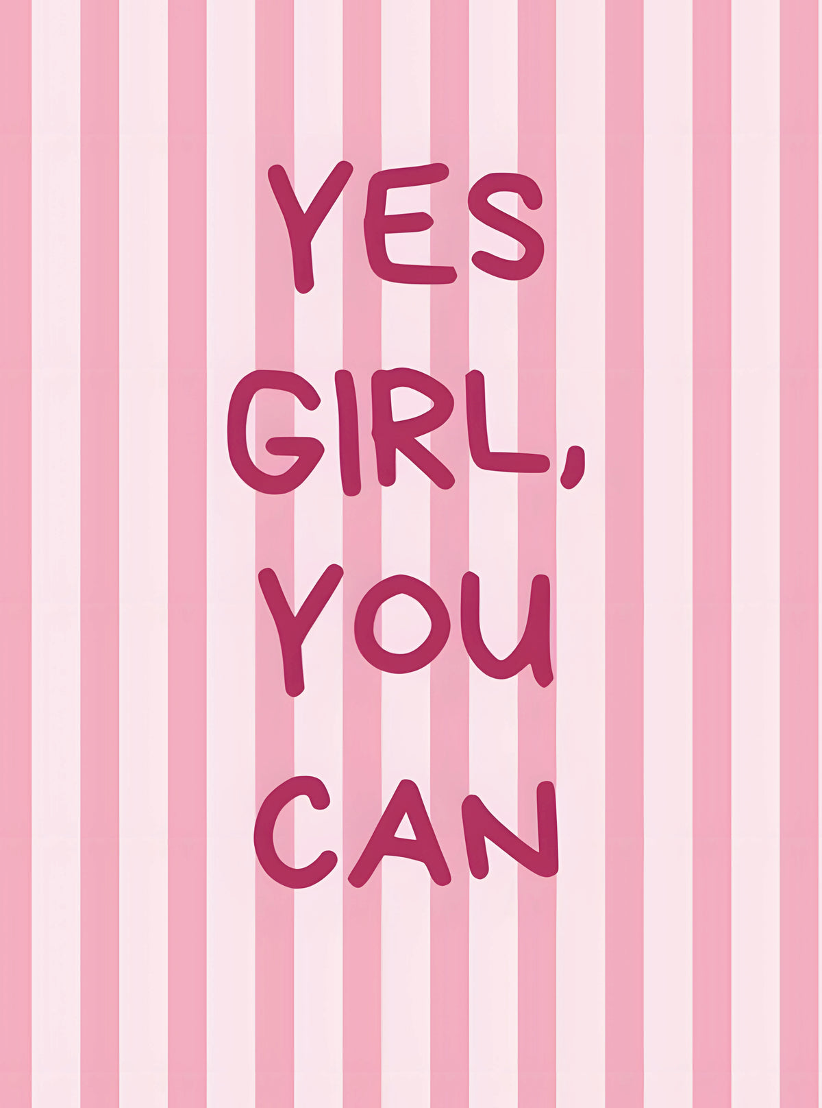 بوستر Yes girl, you can - تصميم الطباعة من T33