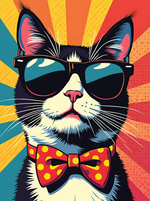 بوستر Cool cat - تصميم الطباعة من T33