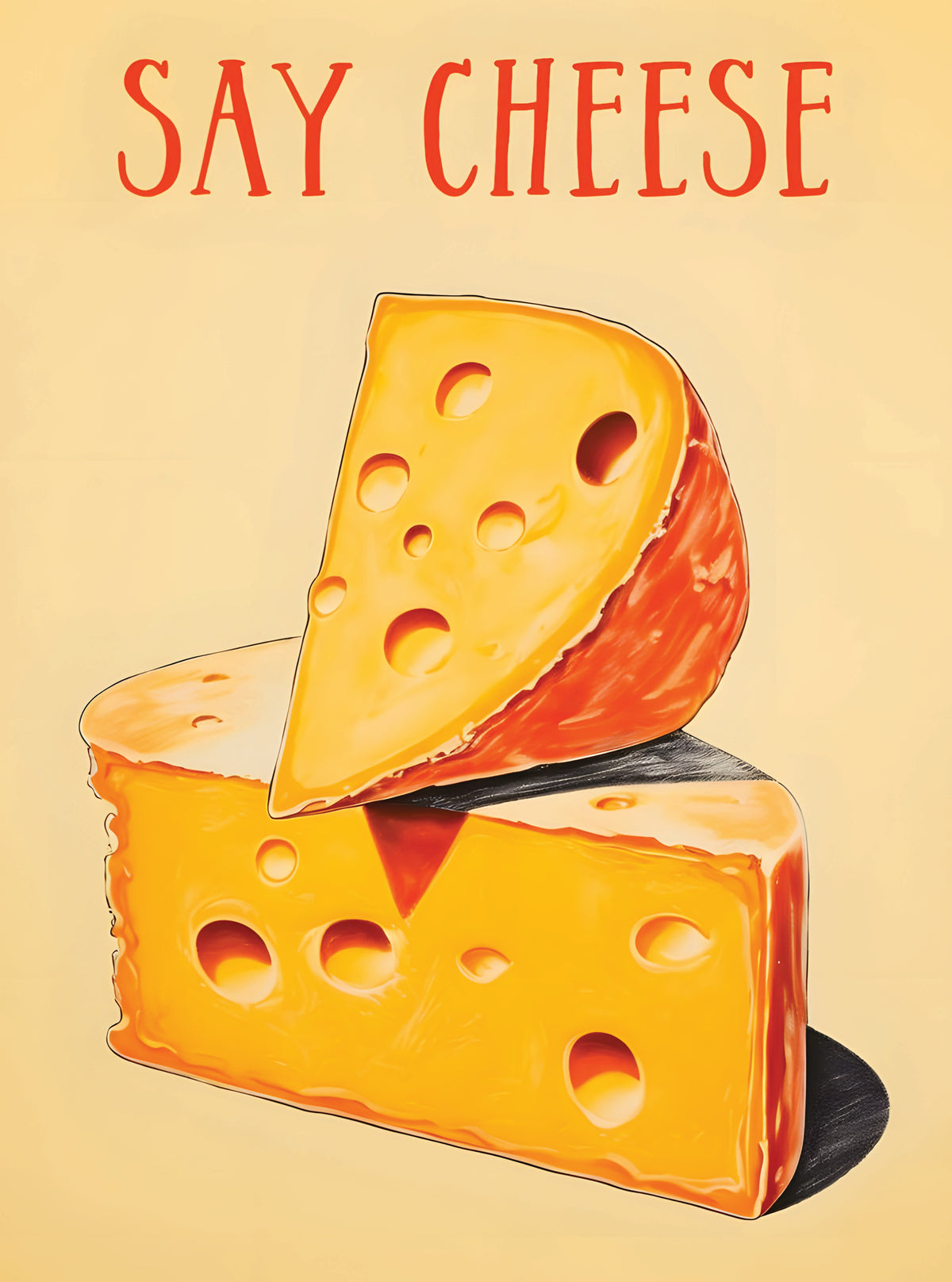 بوستر Say cheese - تصميم الطباعة من T33