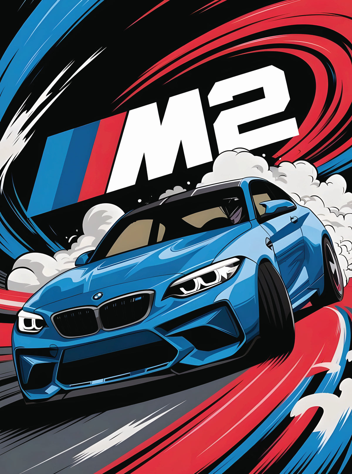 بوستر BMW M2 - تصميم الطباعة من T33