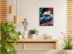 بوستر BMW M2 بفريم أسود من T33
