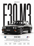 بوستر BMW E30 M3 - تصميم الطباعة من T33