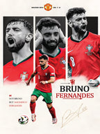 بوستر Bruno Fernandes - تصميم الطباعة من T33