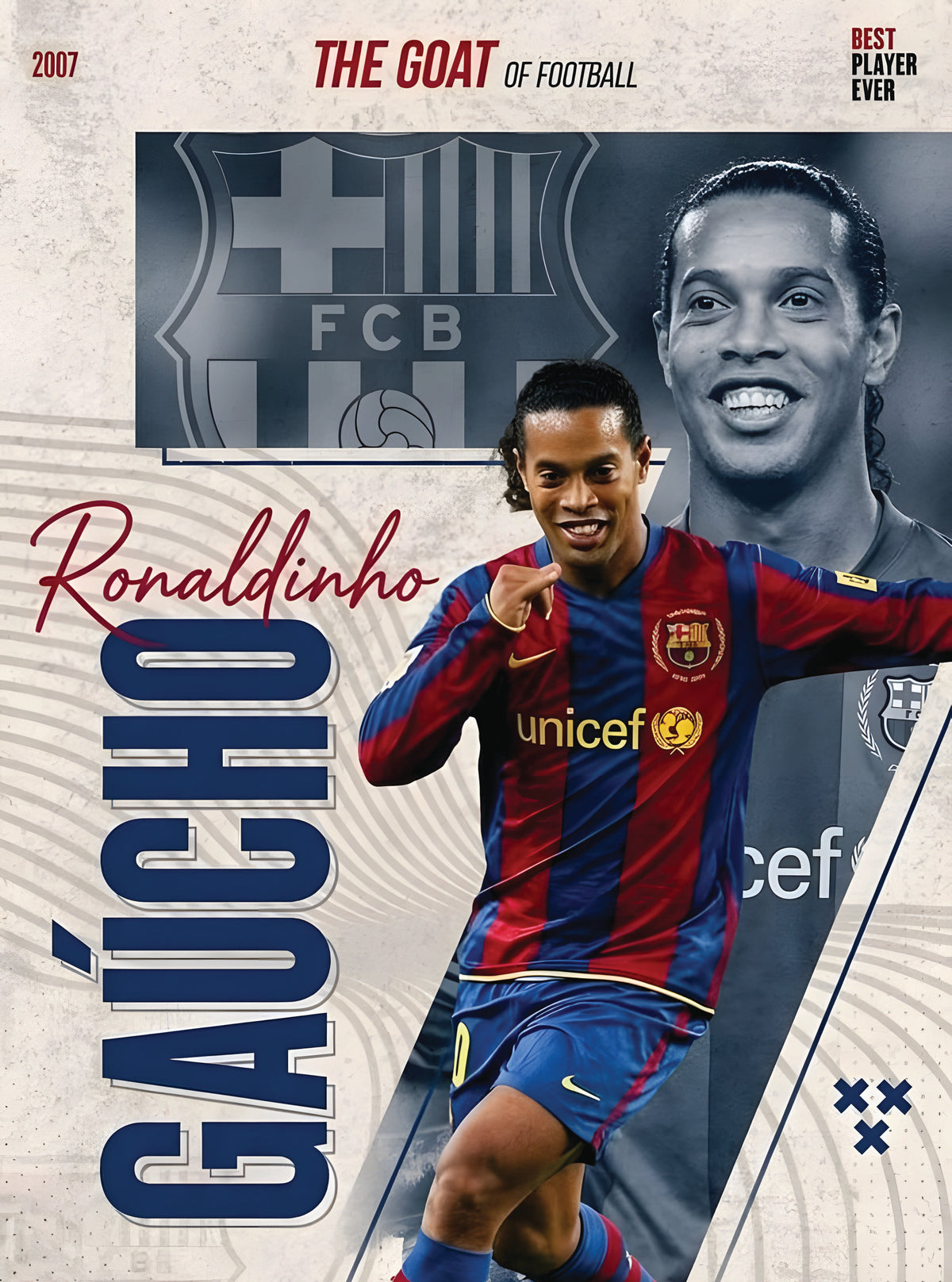 بوستر Ronaldinho Gaúcho - تصميم الطباعة من T33