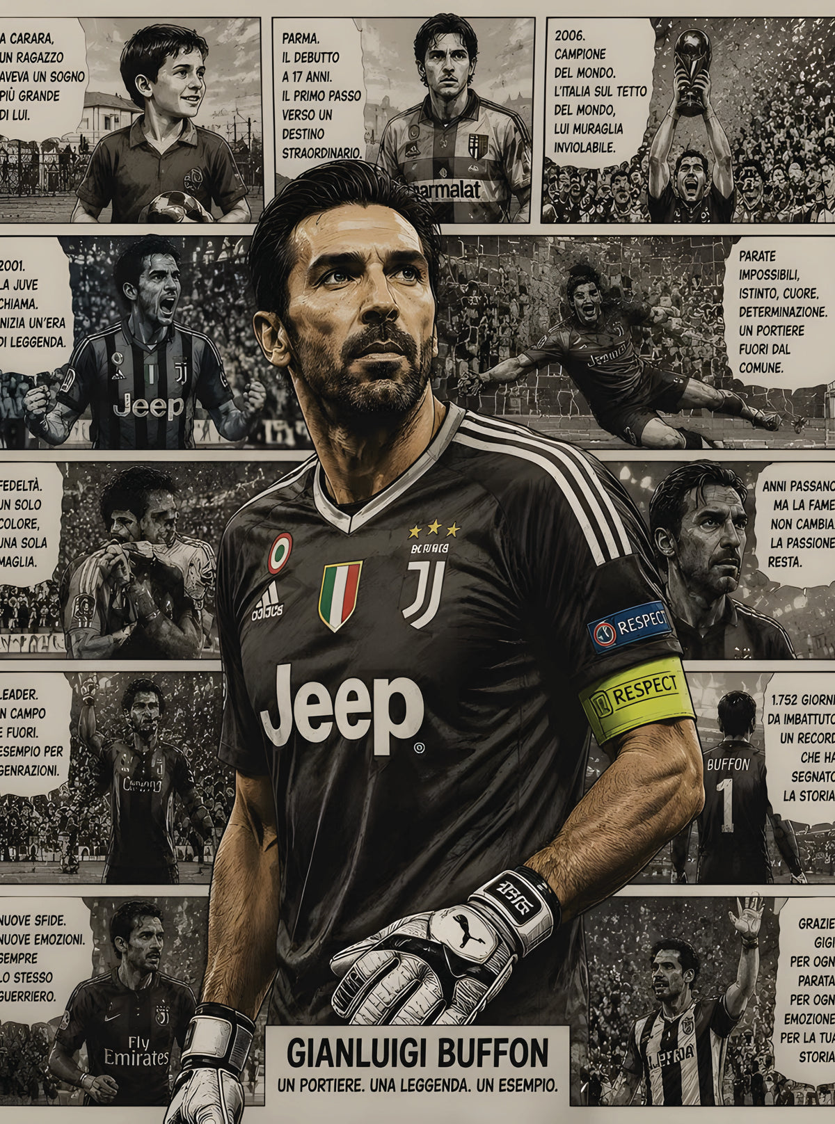 بوستر Buffon - تصميم الطباعة من T33