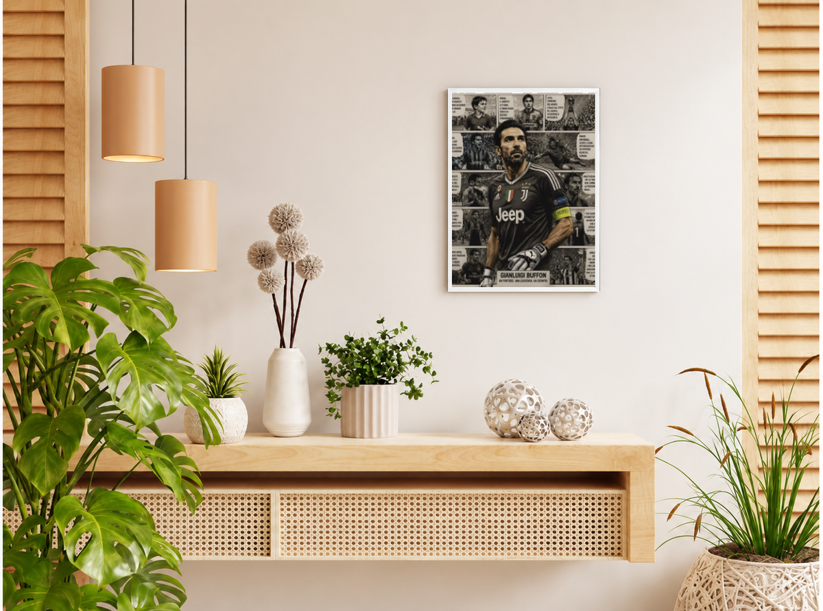 بوستر Buffon بفريم أبيض من T33