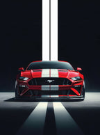 بوستر Ford Mustange - تصميم الطباعة من T33