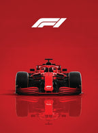 بوستر Ferrari F1 - تصميم الطباعة من T33