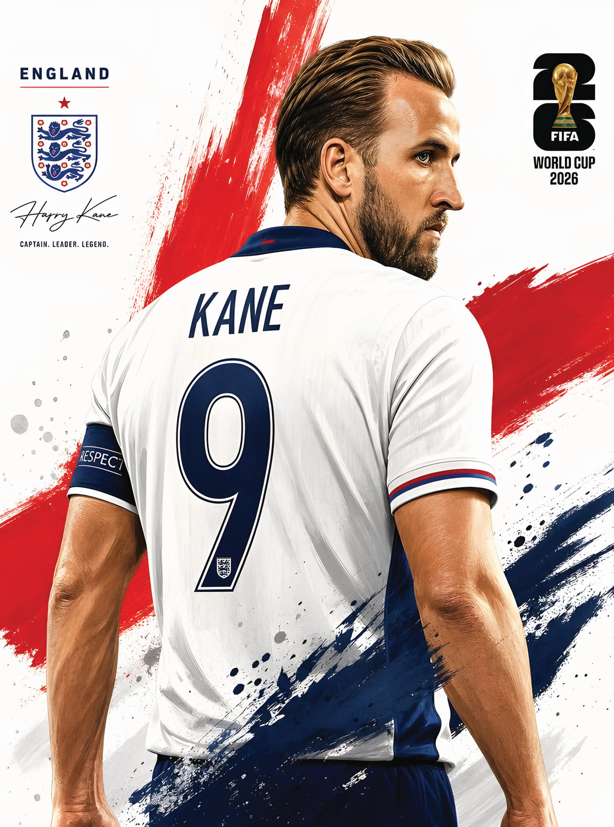 بوستر Harry Kane - تصميم الطباعة من T33