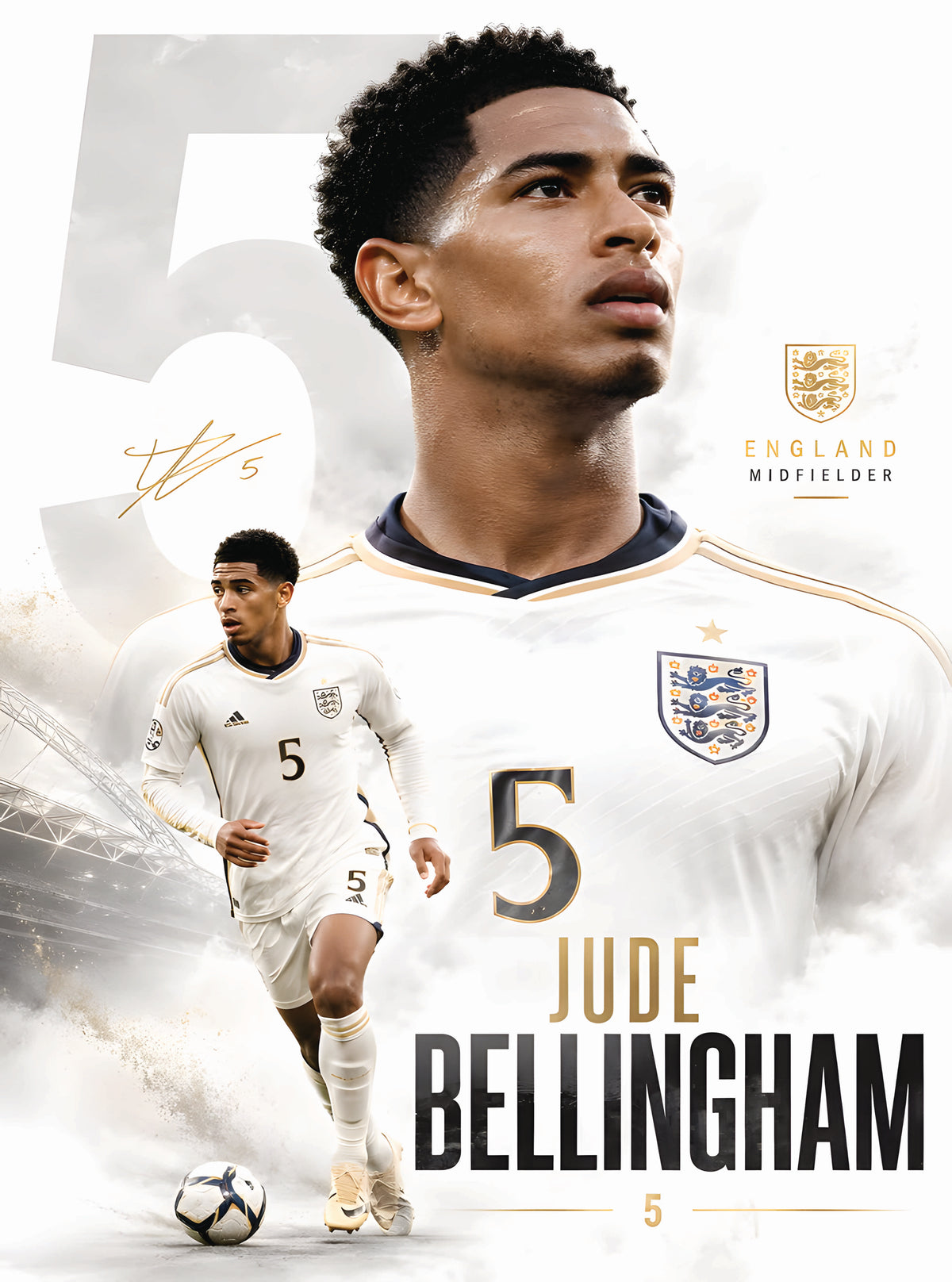بوستر Jude Bellingham - تصميم الطباعة من T33