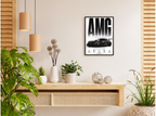 بوستر Mercedes AMG GT Black series بفريم أسود من T33