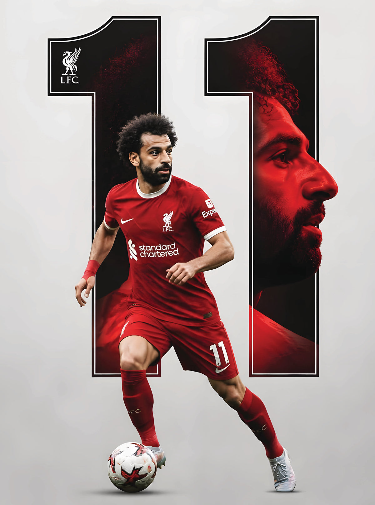 بوستر Mo Salah - تصميم الطباعة من T33