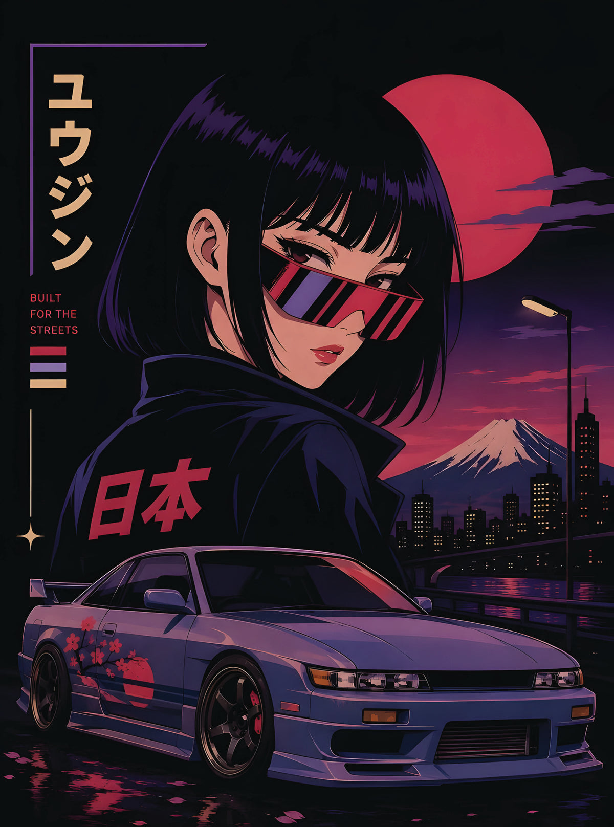 بوستر Japanese car - تصميم الطباعة من T33