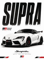 بوستر Toyota Supra GR - تصميم الطباعة من T33