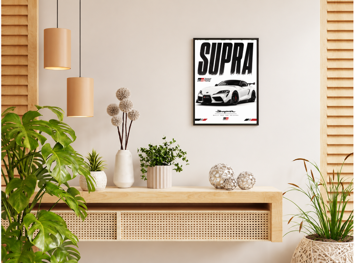 بوستر Toyota Supra GR بفريم أسود من T33