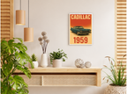 بوستر Vintage Cadillac بفريم أبيض من T33