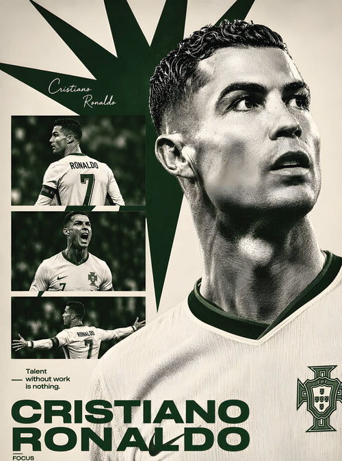 بوستر CR7 - تصميم الطباعة من T33