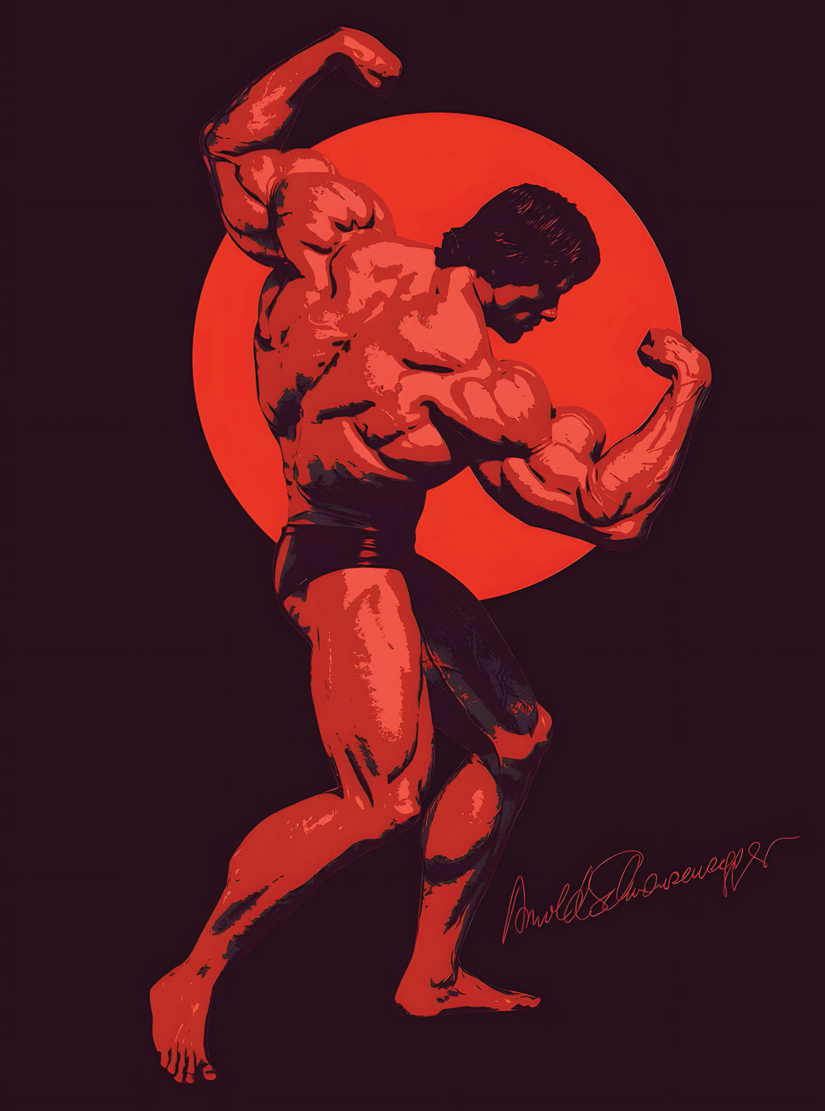 بوستر Arnold bodybuilding - تصميم الطباعة من T33