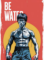 بوستر Bruce Lee (Be water) - تصميم الطباعة من T33
